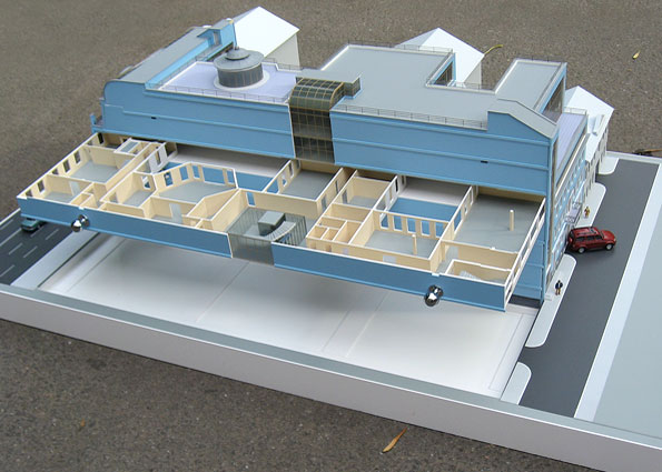 Выдвижная планировка этажа на макете для компании БТК Девелопмент.